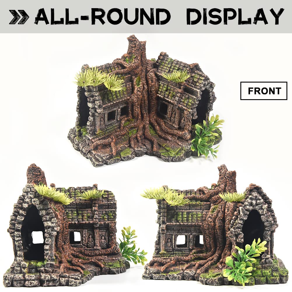 aquarium accessories for big fish PTFJZ Aquarium Decorations Large Fish Tank Ornament Reptile House Shel – Supply AG