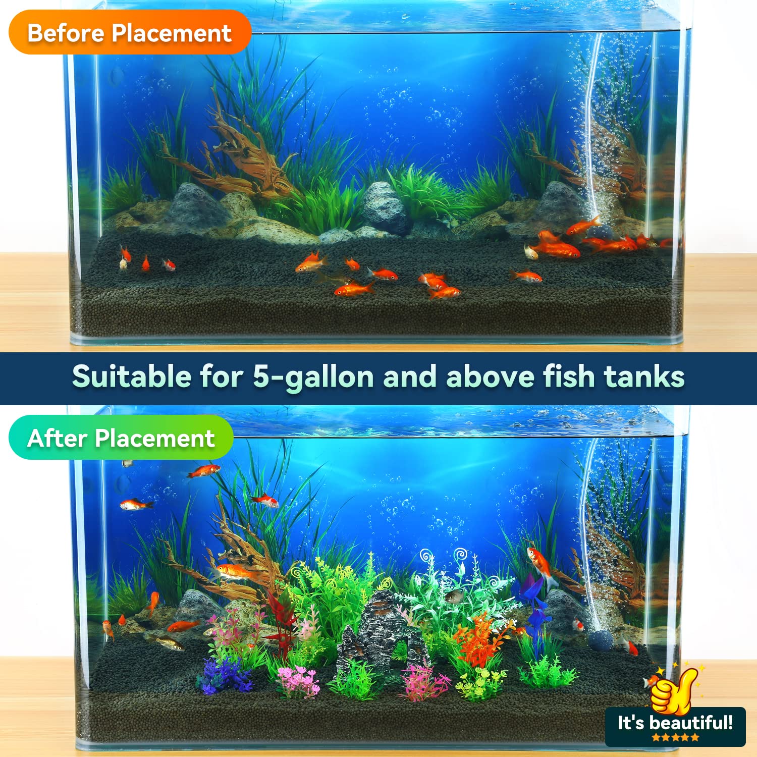 Borlech Aquarium Rock Decorations and Fish Tank Plastic Plants Decor S Supply AG Borlech Aquarium Rock Decorations and Fish Tank Plastic Plants Decor S Supply AG