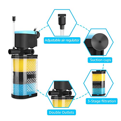 fish tank filters and accessories Kulife Aquarium Filters – 3-Stage Aquarium Filter in-Tank Filter Inter – Supply AG