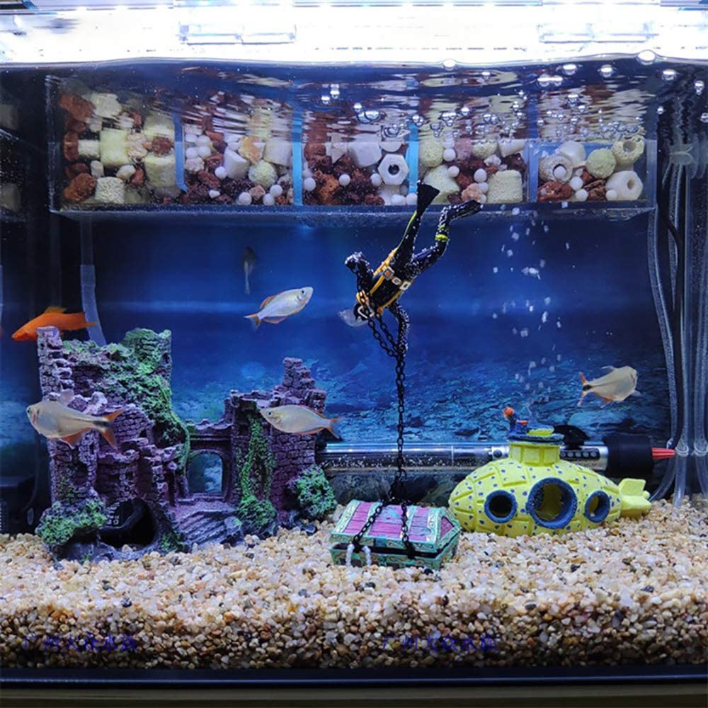 Yimaa Large Fish Tank Decorations Castle Aquarium Decorations Large Re – Supply AG