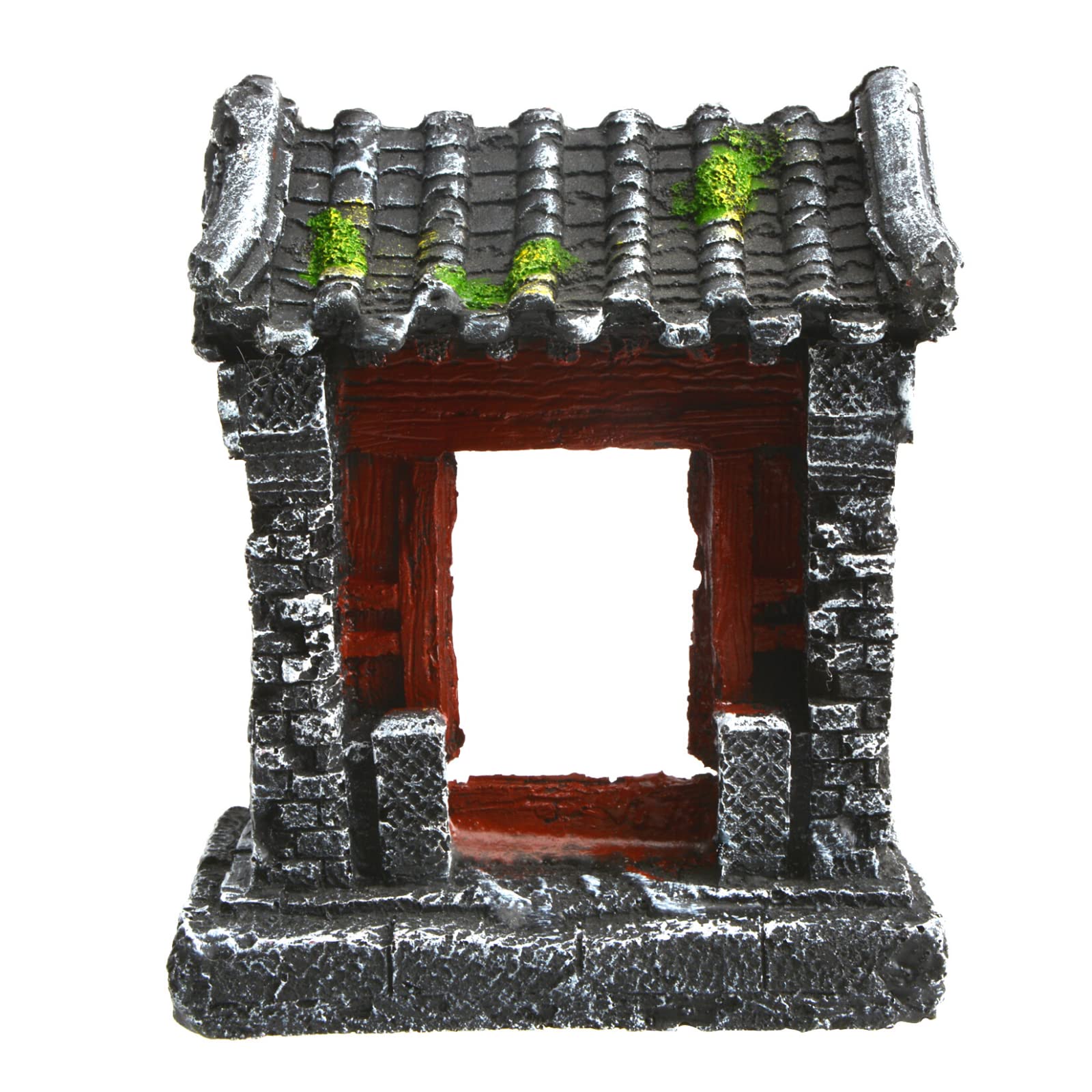 chinese fish tank accessory Saim Aquarium Decorations Classical Ancient Temple Ruins Ornament Chin – Supply AG