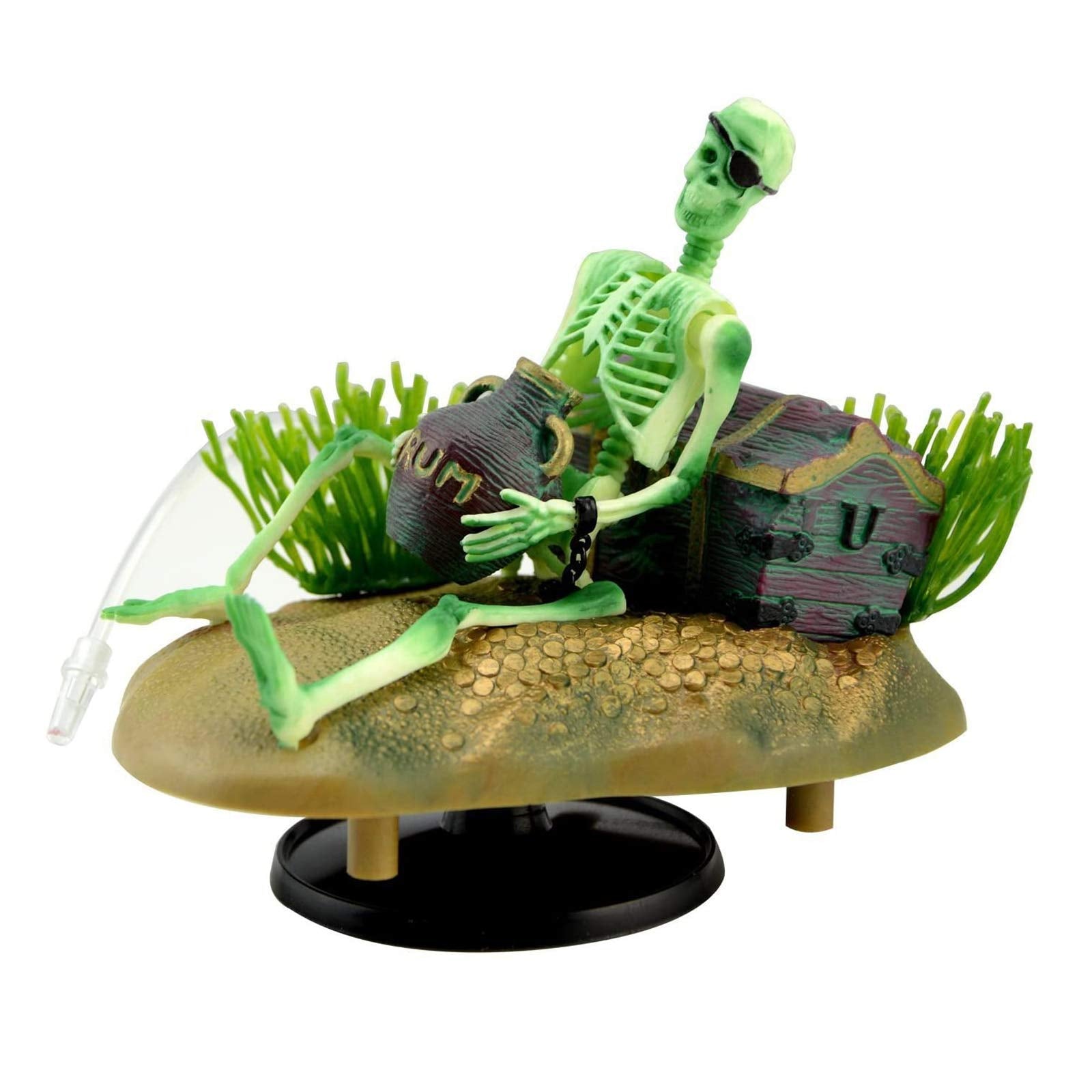 Saim Aquarium Decorations Drunken Pirate Skeletons Live Action Fish T Supply AG