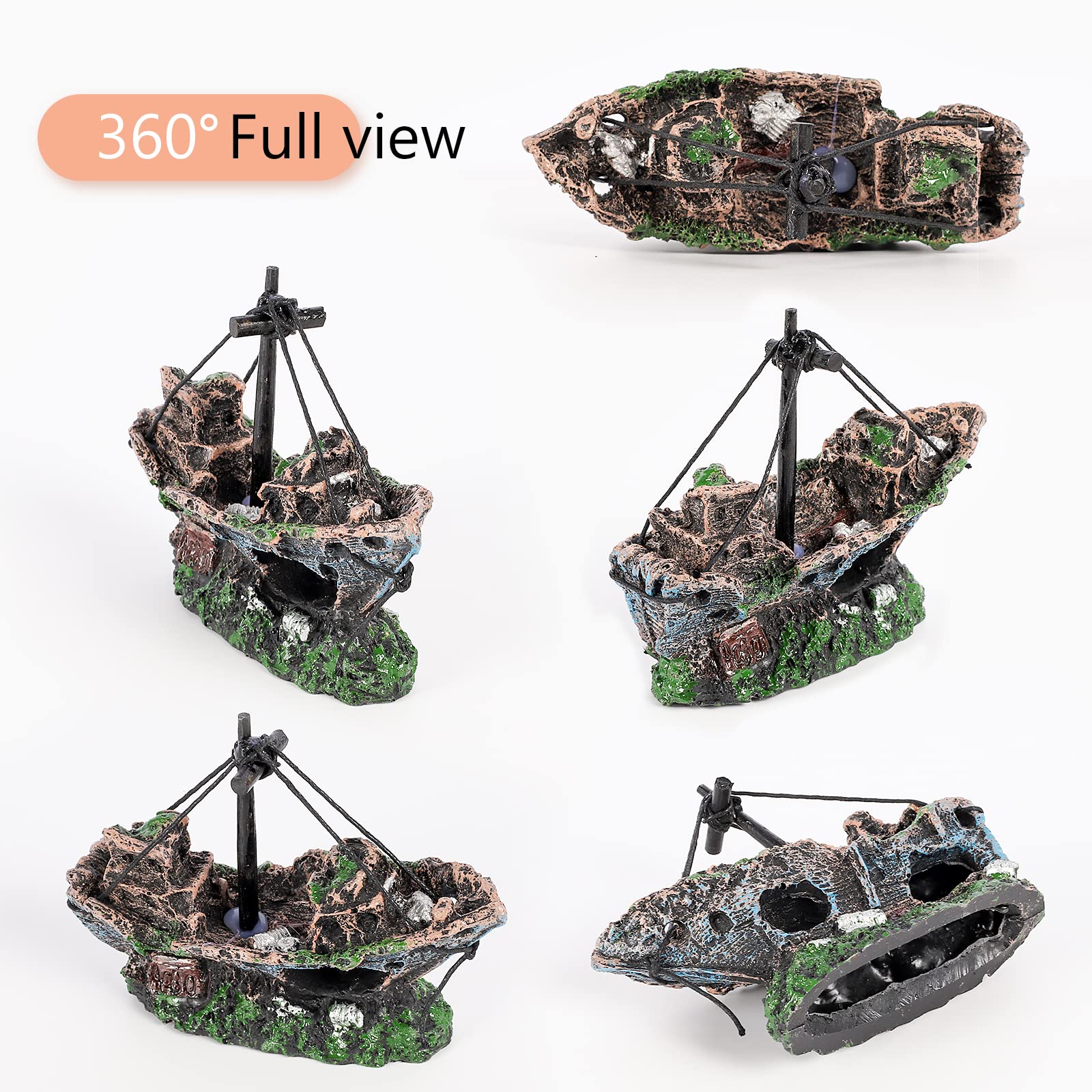 fish tank accessories boat Raeasily Fish Tank Decoration