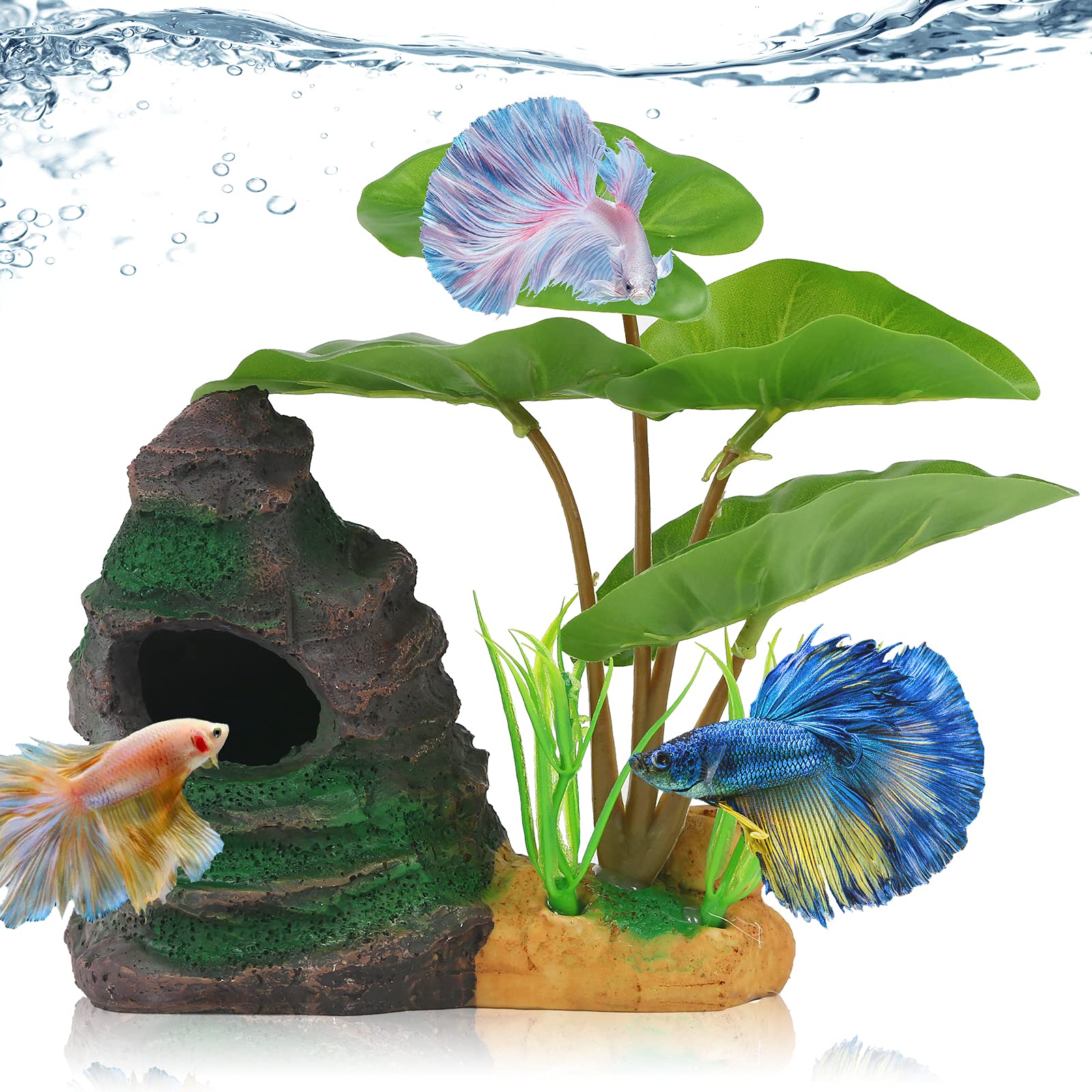 COOSPIDER Betta Fish Leaf Pad Hammock Aquarium Decoration Cichlid Fish – Supply AG